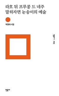 라흐 뒤 프루콩 드 네주 말하자면 눈송이의 예술 (박정대 시집)