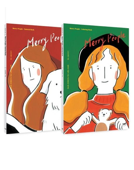메리 피플(Merry People) (칠하면 작품이 되는 아크릴물감 컬러링)