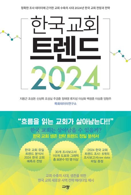 한국 교회 트렌드 2024 (정확한 조사 데이터에 근거한 교회 수축의 시대 2024년 한국 교회 전망과 전략)