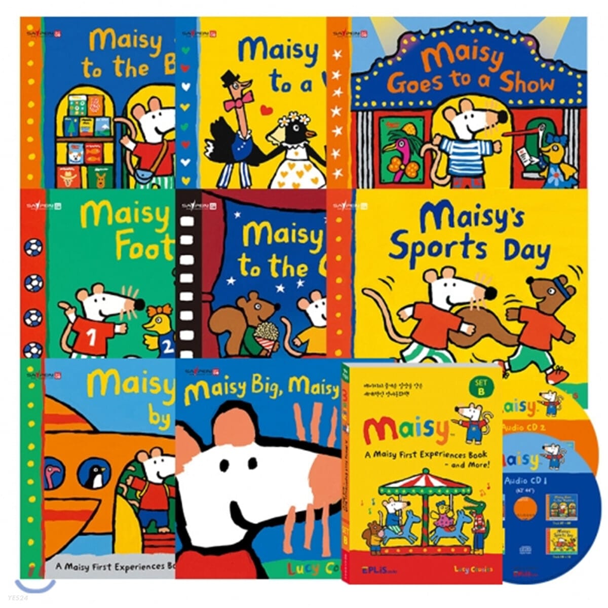 [세이펜] 메이지 영어그림책 8종 세트B : A Maisy First Experiences Book and More! (Book+CD) (A Maisy First Experiences Book)