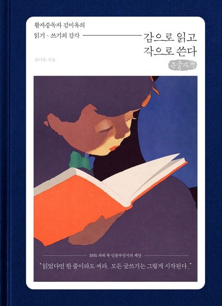 [큰글자책] 감으로 읽고 각으로 쓴다 - 활자중독자 김미옥의 읽기, 쓰기의 감각