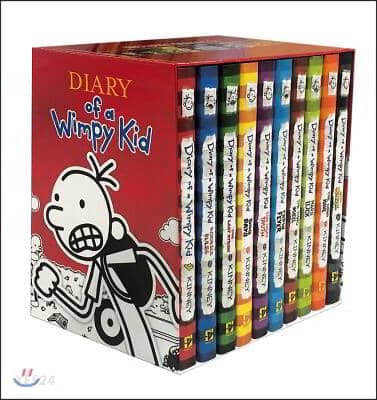 Diary of a Wimpy Kid Box of Books 1-10 Hardcover Gift Set (Hardcover, BOX, 웜피키드 원서)