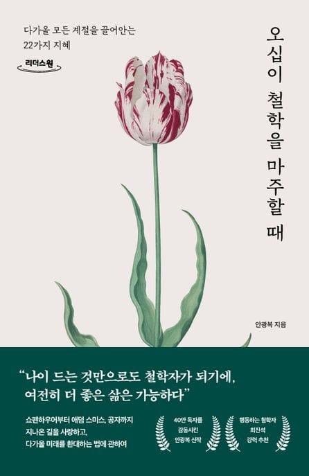 [큰글자도서] 오십이 철학을 마주할 때 - 다가올 모든 계절을 끌어안는 22가지 지혜