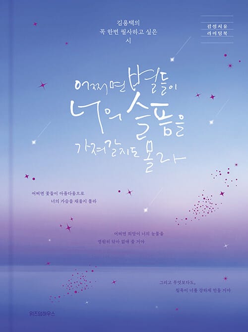 어쩌면 별들이 너의 슬픔을 가져갈지도 몰라 - 김용택의 꼭 한번 필사하고 싶은 시