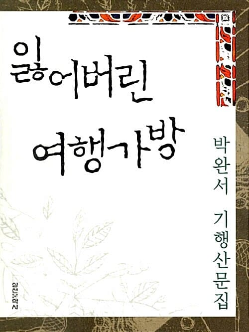 잃어버린 여행가방 (박완서 기행산문집)