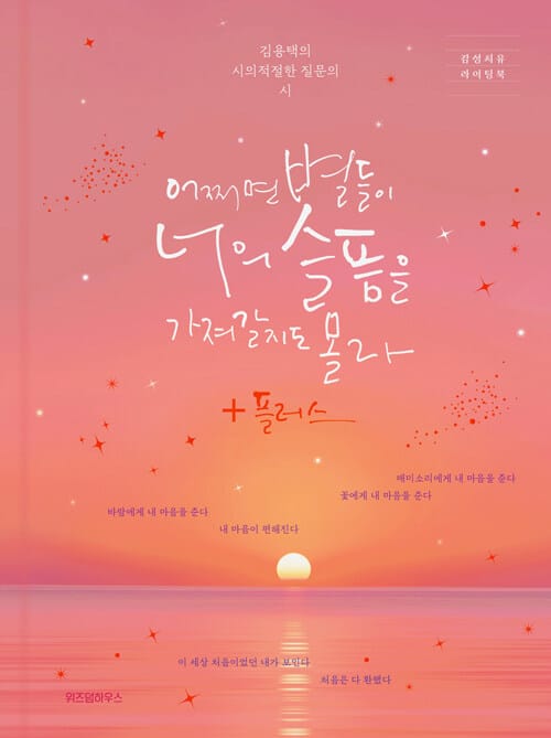 어쩌면 별들이 너의 슬픔을 가져갈지도 몰라+ 플러스 (김용택의 시의적절한 질문의 시)
