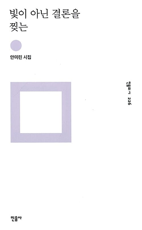 빛이 아닌 결론을 찢는 - 안미린 시집