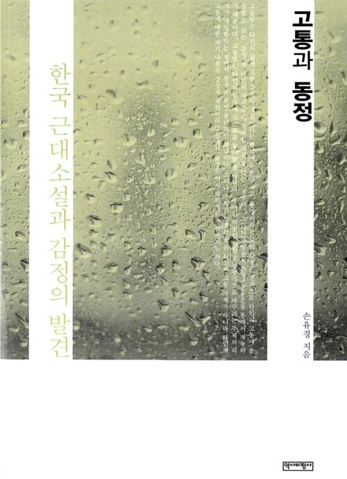고통과 동정 - 한국 근대소설과 감정의 발견