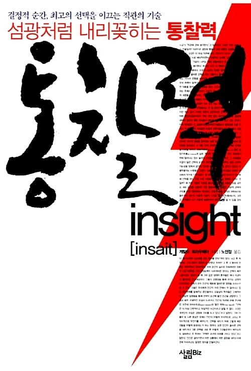 통찰력 (결정적 순간, 최고의 선택을 이끄는 직관의 기술)