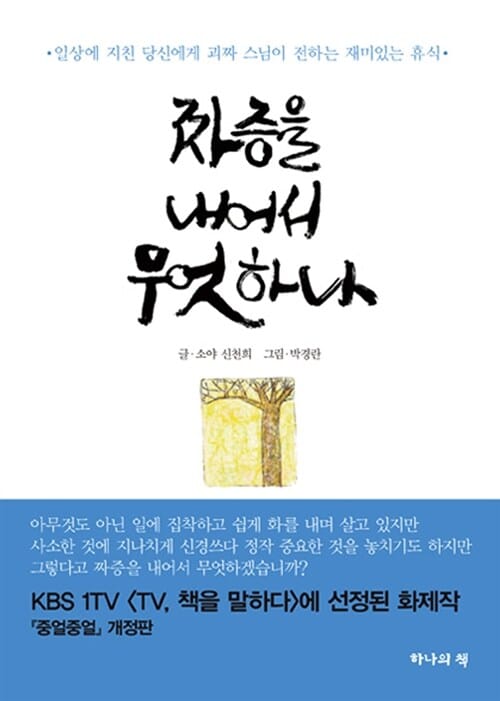 짜증을 내어서 무엇하나 (일상에 지친 당신에게 괴짜 스님이 전하는 재미있는 휴식)