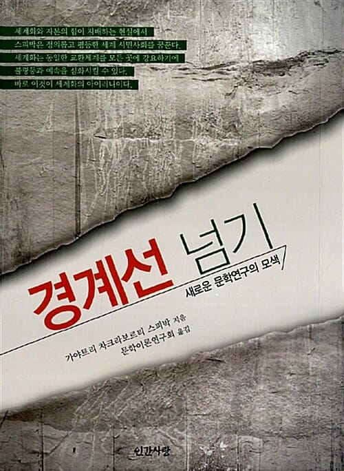 경계선 넘기 (새로운 문학연구의 모색)