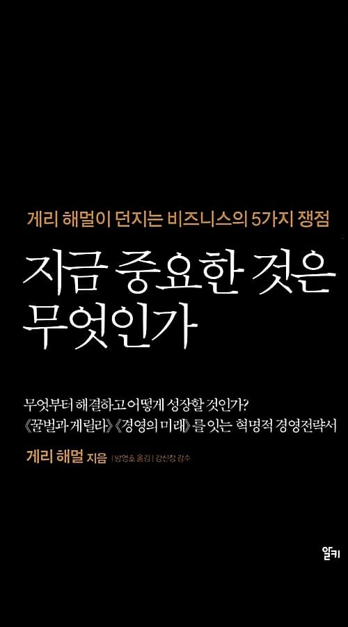 지금 중요한 것은 무엇인가 (게리 해멀이 던지는 비즈니스의 5가지 쟁점)