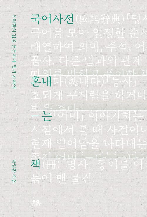 국어사전 혼내는 책
