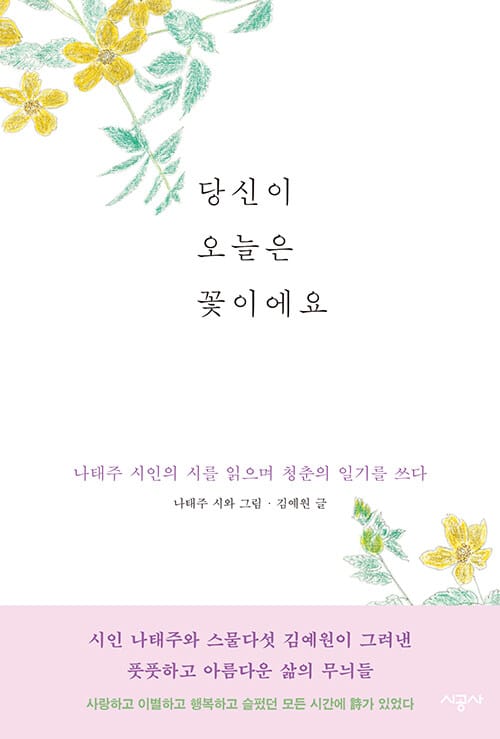 당신이 오늘은 꽃이에요 (나태주 시인의 시를 읽으며 청춘의 일기를 쓰다)