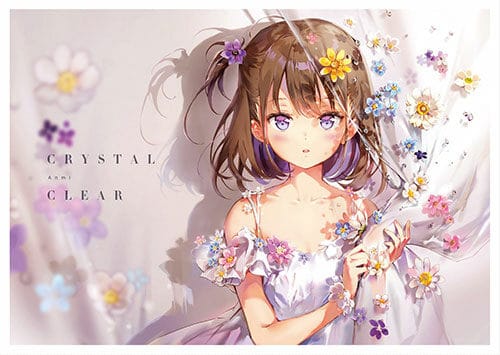 Crystal Clear 한정판 (극세사 풀 일러스트 빅타월 (125x70cm) + 일러스트 클리어 파일 (A4) + 작가 친필 사인 포함 클리어 태피스트리 (A1) + 클리어 캐릭터 키링 포함) (Anmi 작품집)