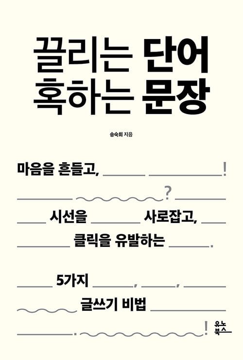 끌리는 단어 혹하는 문장 (마음을 흔들고, 시선을 사로잡고, 클릭을 유발하는 5가지 글쓰기 비법)