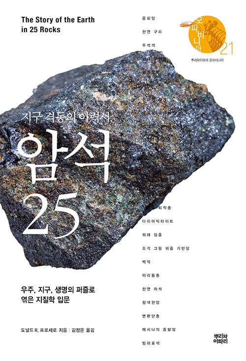 지구 격동의 이력서, 암석 25 (우주, 지구, 생명의 퍼즐로 엮은 지질학 입문)