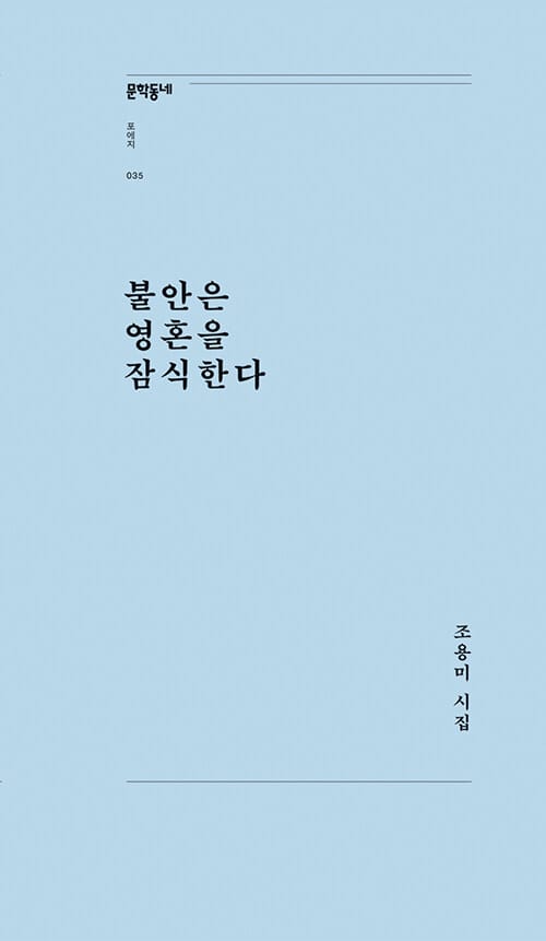 불안은 영혼을 잠식한다 (조용미 시집)