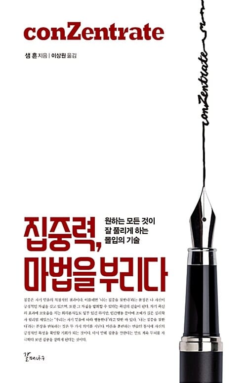 집중력, 마법을 부리다 (원하는 모든 것이 잘 풀리게 하는 몰입의 기술)