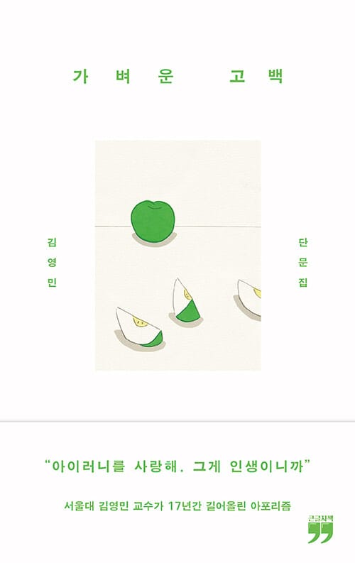 [큰글자책] 가벼운 고백 - 김영민 단문집