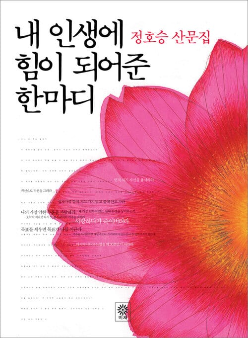 내 인생에 힘이 되어준 한마디 - 정호승 산문집