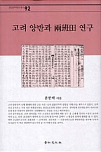 고려 양반과 양반전 연구