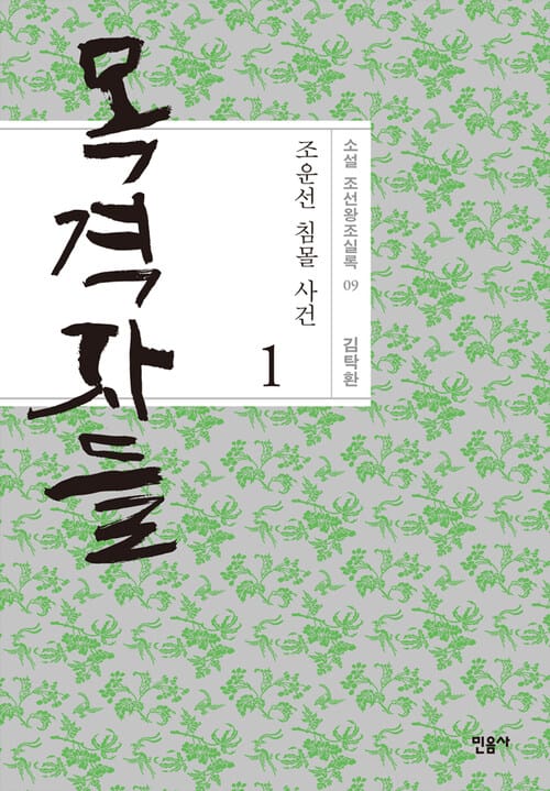 목격자들 1 : 조운선 침몰 사건 - 소설 조선왕조실록 09 - 조운선 침몰 사건