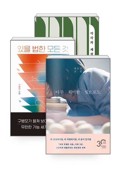 [세트] 2023 소설가 50인이 뽑은 올해의 소설 - 전3권 - 각각의 계절 + 있을 법한 모든 것 + 아주 희미한 빛으로도