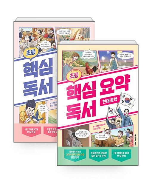 [세트] 초등 핵심 요약 독서 : 고전 문학 + 현대 문학 - 전2권