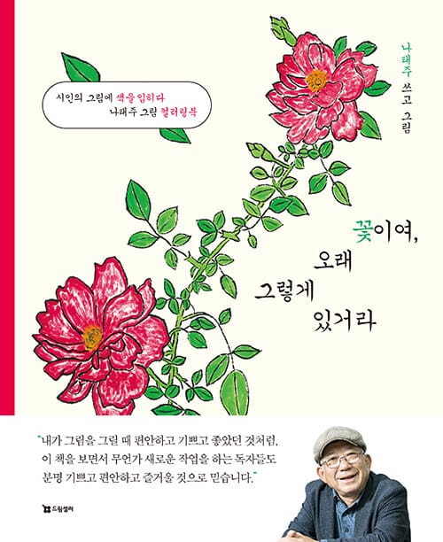 꽃이여, 오래 그렇게 있거라 (장미 에디션) - 시인의 그림에 색을 입히다, 나태주 그림 컬러링북