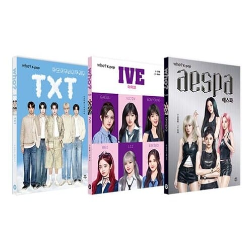 후 Who? K-pop 시리즈 8 9 10 전3권 세트/랜덤2종 증정 - 투모로우바이투게더/아이브/에스파