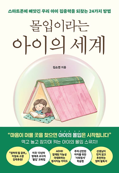 몰입이라는 아이의 세계 - 스마트폰에 빼앗긴 우리 아이 집중력을 되찾는 24가지 방법
