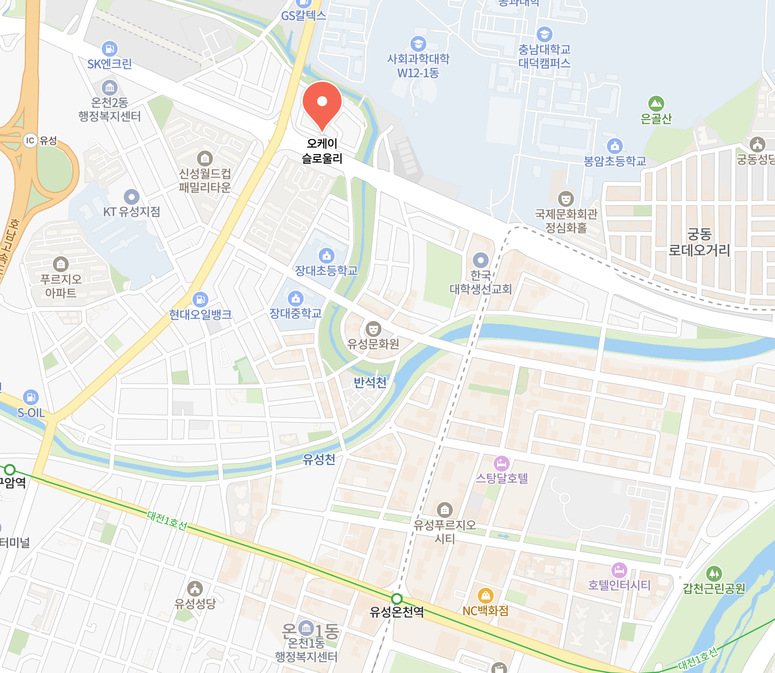 오케이 슬로울리 지도