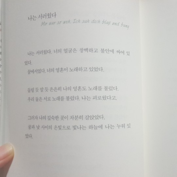 홍란님의 릴케 시집 게시물 이미지