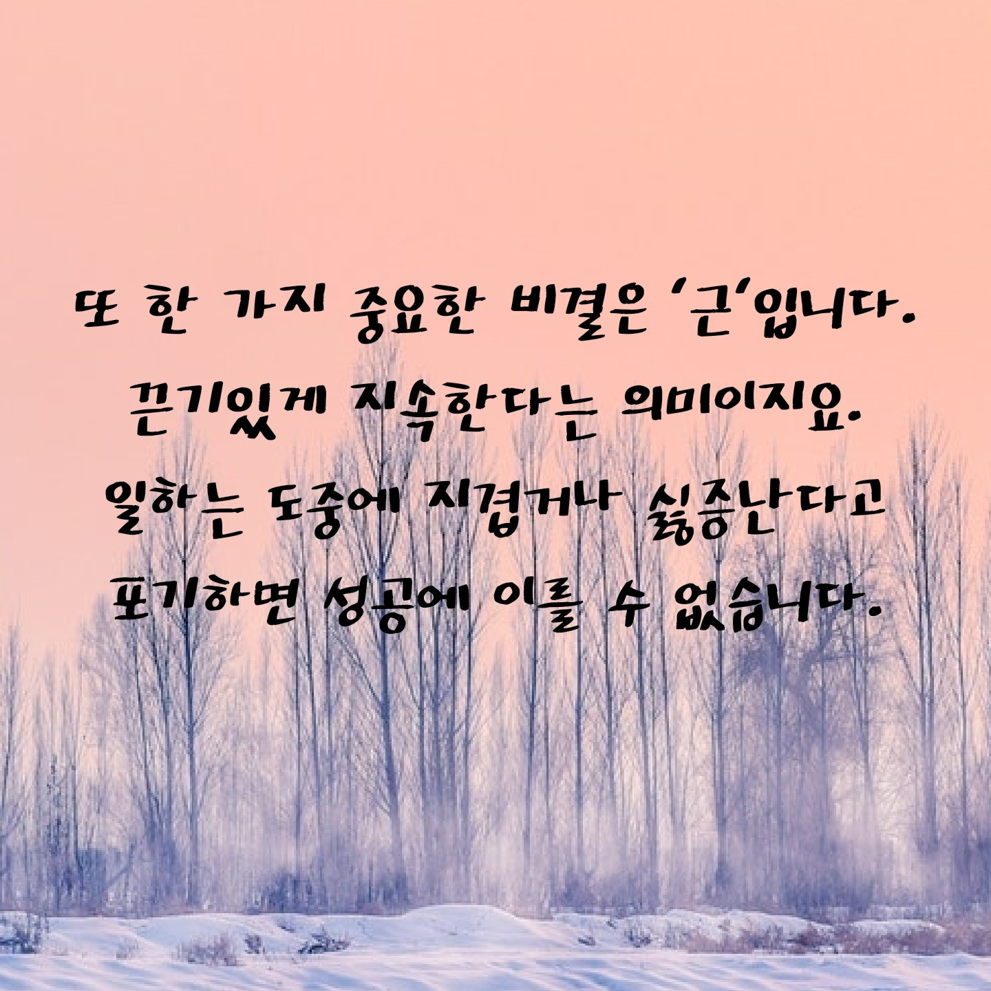 꿈쟁이님의 둔감력 수업 게시물 이미지