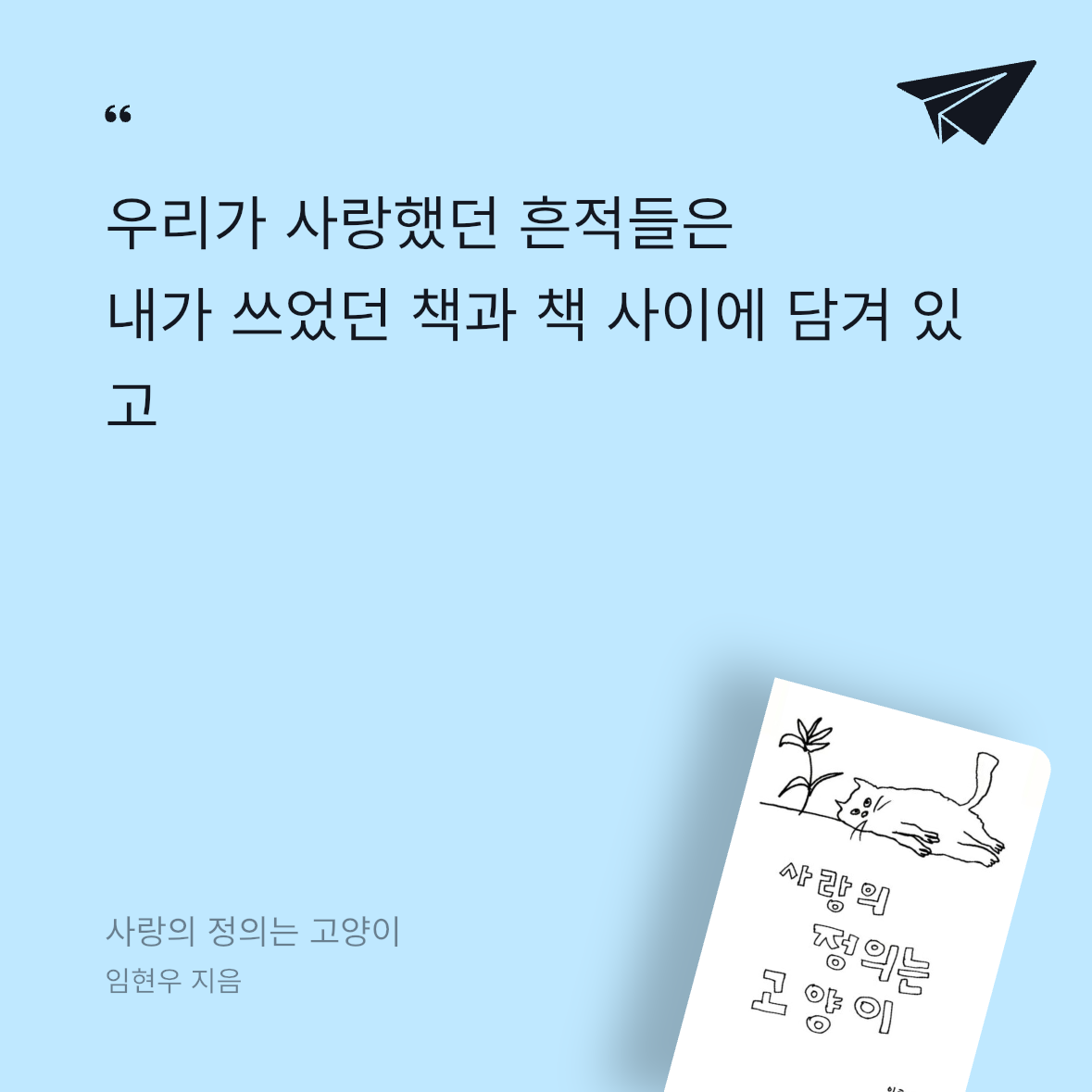 우주님의 사랑의 정의는 고양이 게시물 이미지