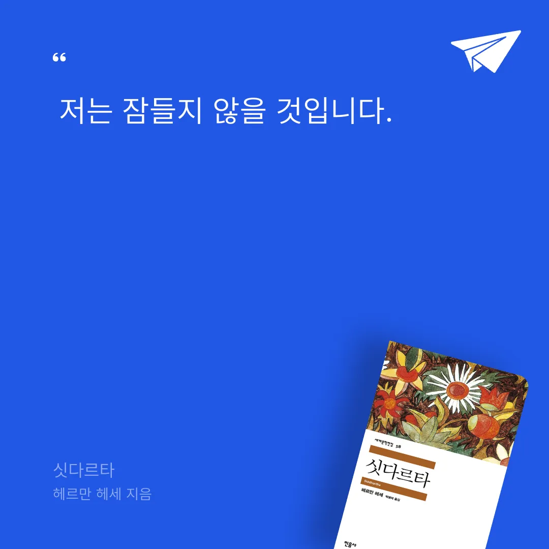 예아님의 싯다르타 게시물 이미지