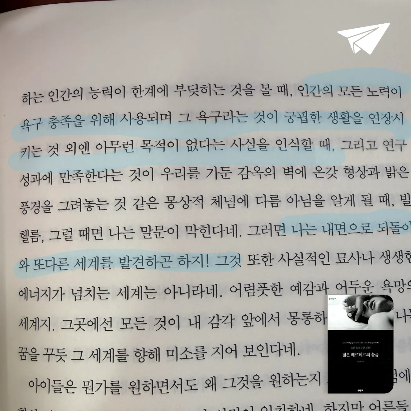 큰목소리님의 젊은 베르테르의 슬픔 게시물 이미지